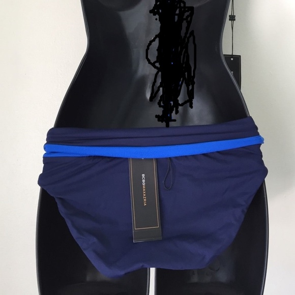 BCBG BIKINI SWIMSUIT REVERSIBLE NAVY BLUE - Picture 8 of 8